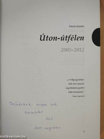 Úton-útfélen (dedikált példány)