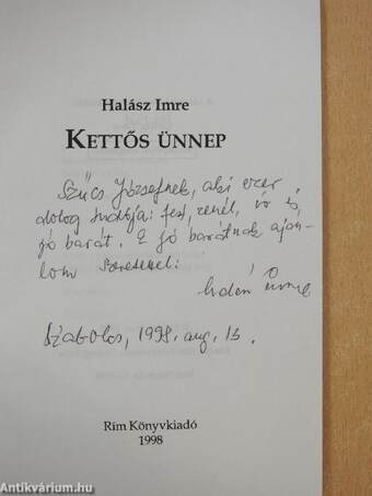 Kettős ünnep (dedikált példány)