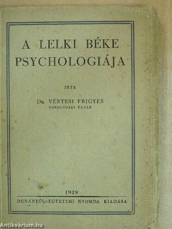 A lelki béke psychologiája