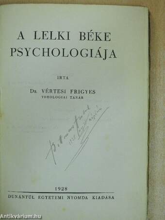 A lelki béke psychologiája