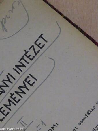 A nyelvtudományi intézet közleményei 1950-1951. (nem teljes évfolyamok)