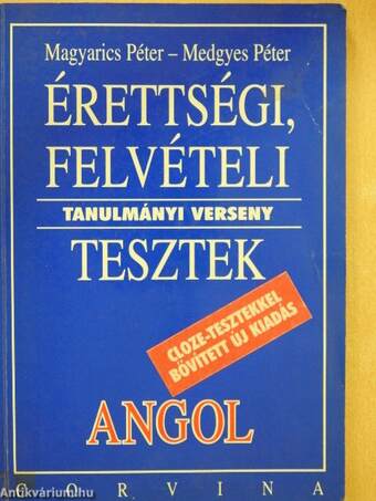 Érettségi, felvételi, tanulmányi verseny tesztek - Angol