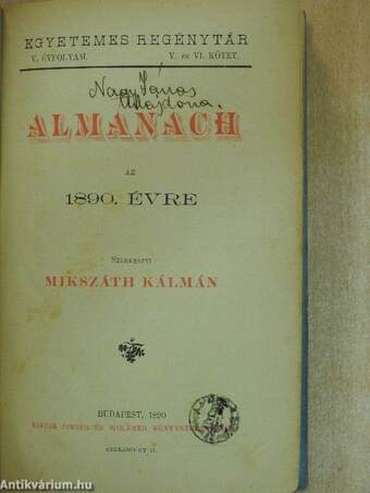 Almanach az 1890. évre