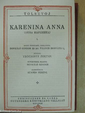 Karenina Anna I-IV.