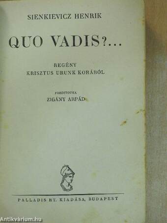 Quo Vadis?...