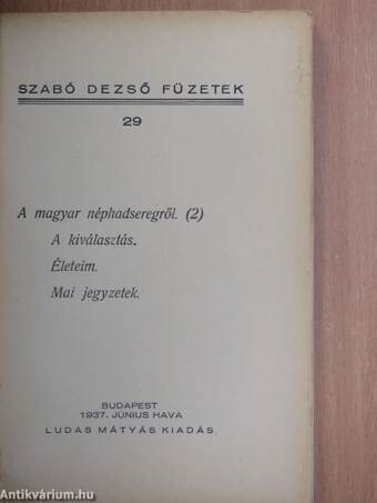 A magyar néphadseregről II.