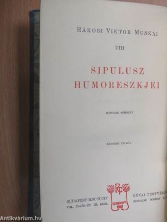 Sipulusz humoreszkjei II.