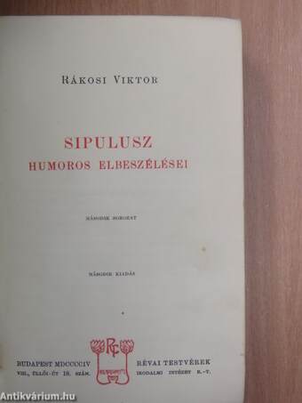Sipulusz humoros elbeszélései II.