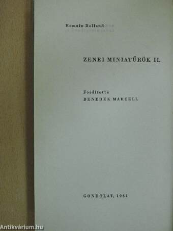 Zenei miniatűrök II.