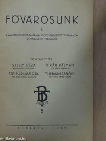 Fővárosunk I.