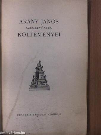 Arany János élete és munkássága/Arany János szemelvényes költeményei