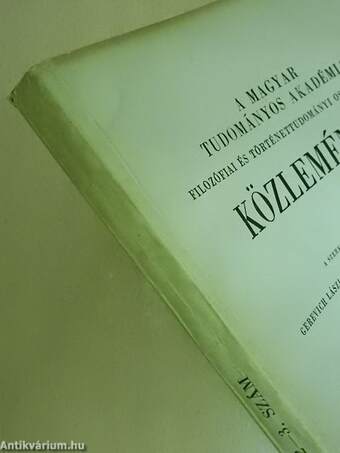 A Magyar Tudományos Akadémia Filozófiai és Történettudományi Osztályának közleményei 1968/2-3.