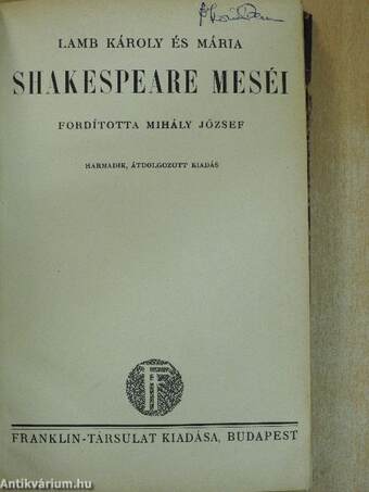 Shakespeare meséi