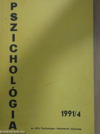 Pszichológia 1991/4.