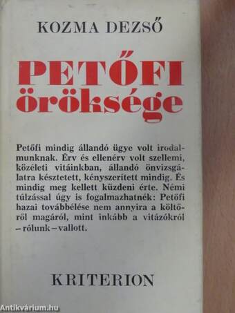 Petőfi öröksége