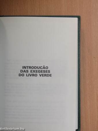 Exegeses do livro verde I.