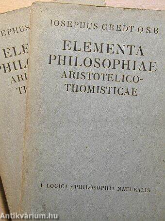 Elementa philosophiae aristotelico-thomisticae I-II.