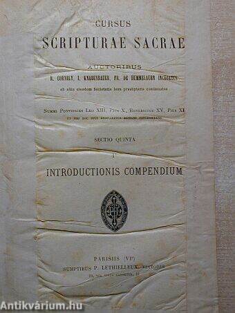Introductionis in S. Scripturae libros
