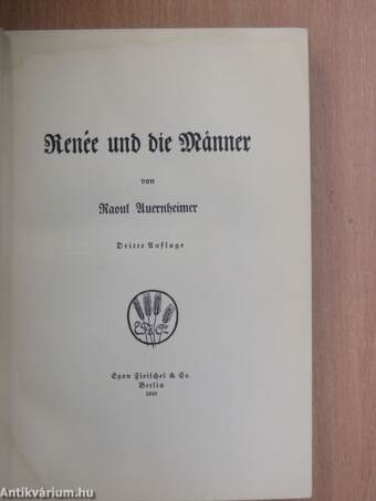 Renée und die Männer (gótbetűs)