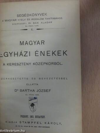 Magyar egyházi énekek a keresztény középkorból