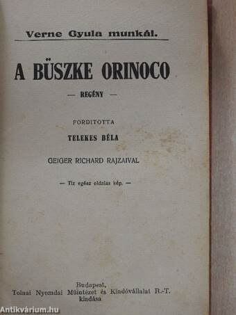 A büszke Orinoco I-II.