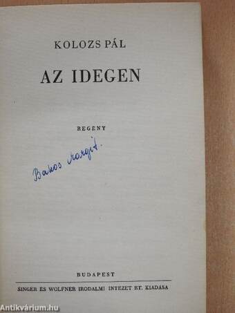 Az idegen