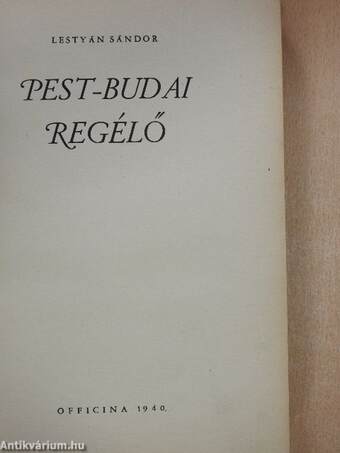 Pest-budai regélő