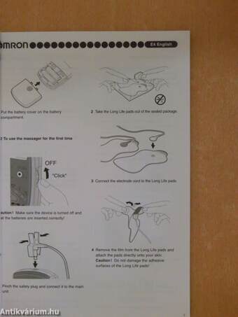 Omron E4 Tens - Instruction manual