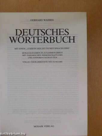 Deutsches Wörterbuch