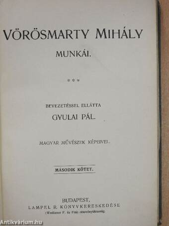 Vörösmarty Mihály munkái II.