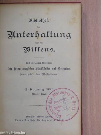 Bibliothek der Unterhaltung und des Wissens IV. (gótbetűs)