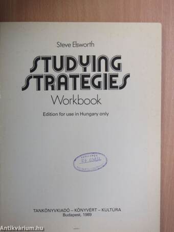 Studying Strategies - Workbook