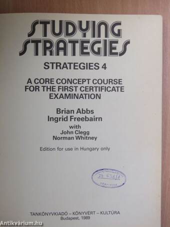 Studying Strategies - Students' Book