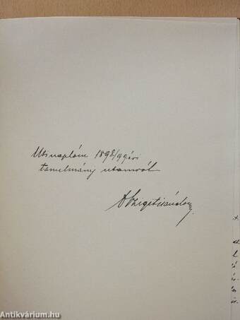 Utinaplóm 1898/99. évi tanulmány utamról (egyedi kézzel írott kiadvány)