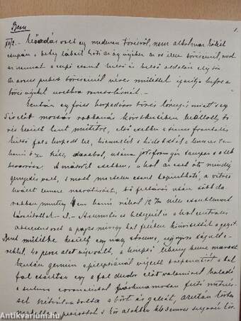 Utinaplóm 1898/99. évi tanulmány utamról (egyedi kézzel írott kiadvány)