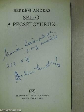 Sellő a pecsétgyűrűn (dedikált példány)