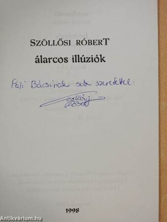 Álarcos illúziók (dedikált példány)