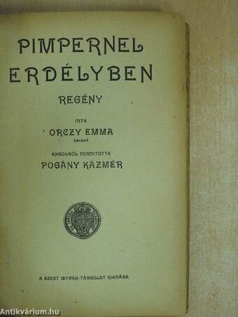 Pimpernel Erdélyben