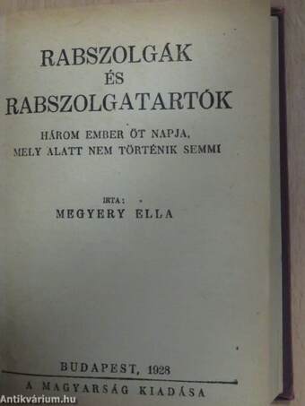 Goriot apó I-II./Rabszolgák és rabszolgatartók