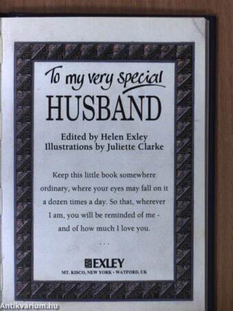 To my very special Husband