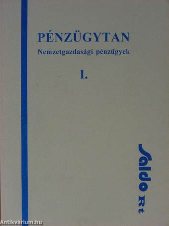 Pénzügytan I.