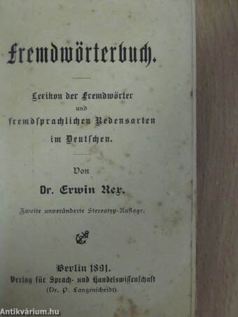 Fremdwörterbuch (gótbetűs)