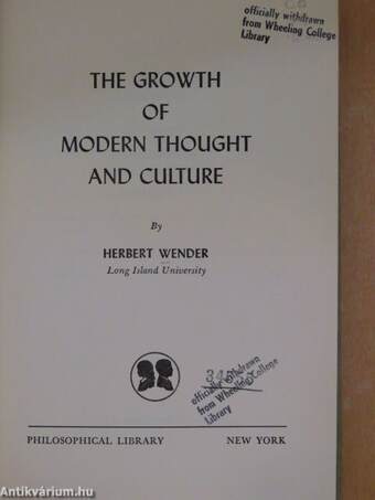 The Growth of Modern Thought And Culture