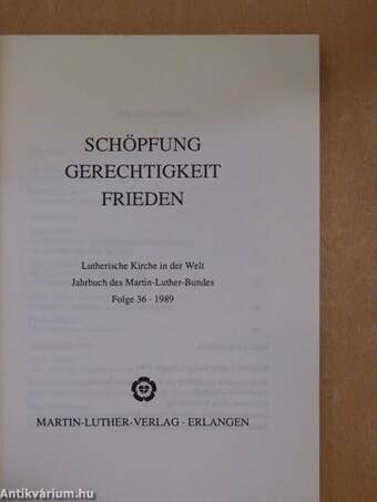 Schöpfung, Gerechtigkeit, Frieden