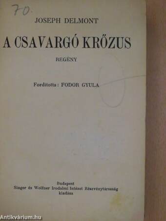 A csavargó Krőzus