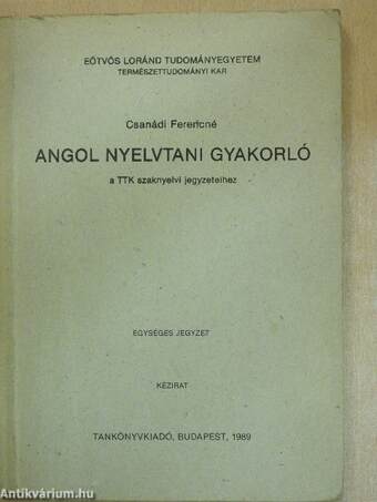 Angol nyelvtani gyakorló