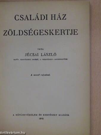 Családi ház zöldségeskertje