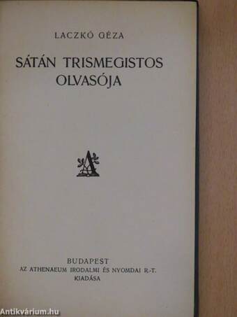 Sátán Trismegistos olvasója