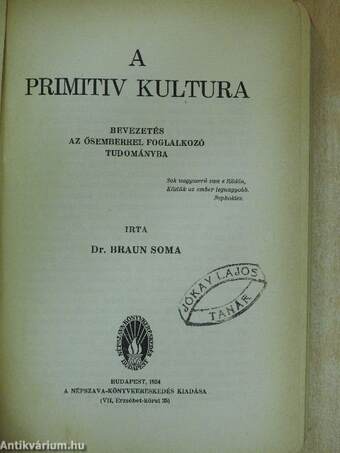 A primitiv kultura