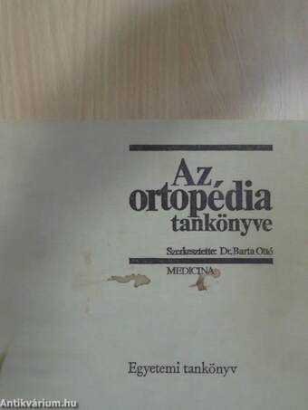 Az ortopédia tankönyve